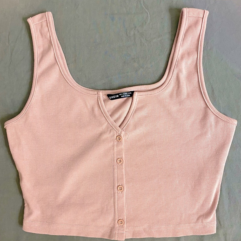 Peach Crop Top